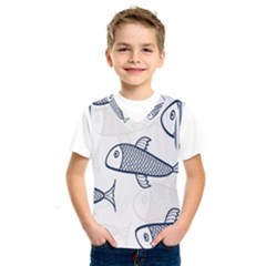 Fish Graphic Flooring Blue Seaworld Swim Water Kids  Sportswear by Mariart