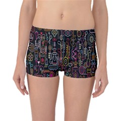 Features Illustration Boyleg Bikini Bottoms