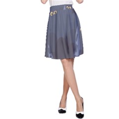 Ghost Halloween Eye Night Sinister A-line Skirt