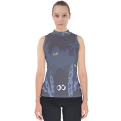 Ghost Halloween Eye Night Sinister Shell Top