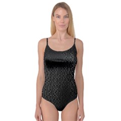 Gray Plaid Black Camisole Leotard  by Mariart