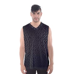 Gray Plaid Black Men s Basketball Tank Top by Mariart