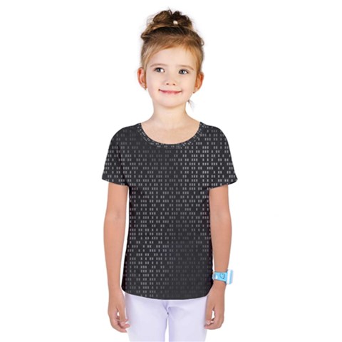 Gray Plaid Black Kids  One Piece Tee by Mariart