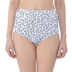 Heart Doddle High-waist Bikini Bottoms by Mariart