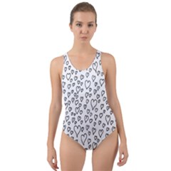 Heart Doddle Cut-out Back One Piece Swimsuit