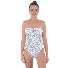 Heart Doddle Tie Back One Piece Swimsuit by Mariart