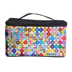 Circle Rainbow Polka Dots Cosmetic Storage Case