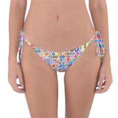 Circle Rainbow Polka Dots Reversible Bikini Bottom