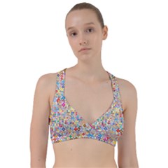 Circle Rainbow Polka Dots Sweetheart Sports Bra