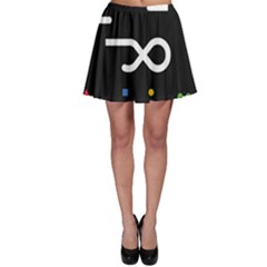 Line Circle Triangle Polka Sign Skater Skirt by Mariart