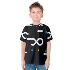 Line Circle Triangle Polka Sign Kids  Cotton Tee