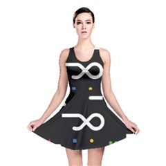 Line Circle Triangle Polka Sign Reversible Skater Dress by Mariart