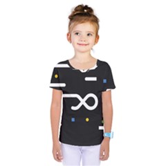 Line Circle Triangle Polka Sign Kids  One Piece Tee