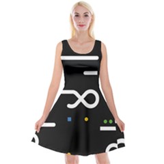 Line Circle Triangle Polka Sign Reversible Velvet Sleeveless Dress by Mariart