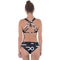 Line Circle Triangle Polka Sign Criss Cross Bikini Set View2