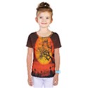 Helloween Midnight Graveyard Silhouette Kids  One Piece Tee View1