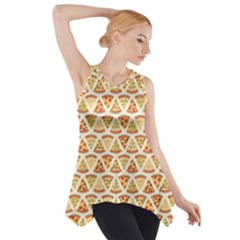 Food Pizza Bread Pasta Triangle Side Drop Tank Tunic by Mariart