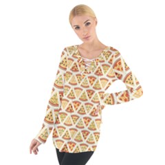 Food Pizza Bread Pasta Triangle Tie Up Tee