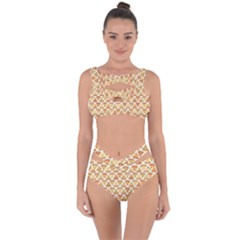 Food Pizza Bread Pasta Triangle Bandaged Up Bikini Set 