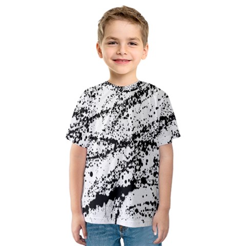 Ink Splatter Texture Kids  Sport Mesh Tee by Mariart