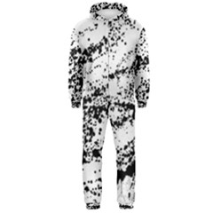 Ink Splatter Texture Hooded Jumpsuit (men)  by Mariart