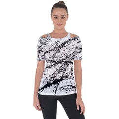 Ink Splatter Texture Short Sleeve Top by Mariart