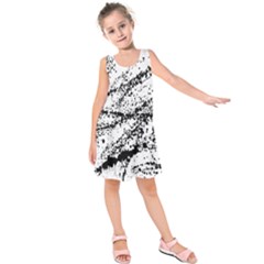 Ink Splatter Texture Kids  Sleeveless Dress