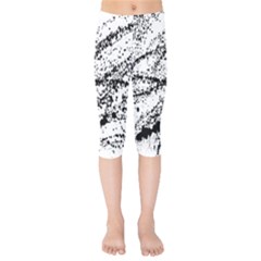 Ink Splatter Texture Kids  Capri Leggings 