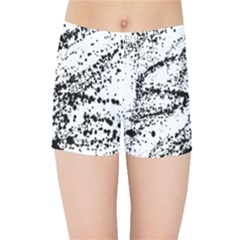 Ink Splatter Texture Kids Sports Shorts