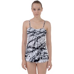 Ink Splatter Texture Babydoll Tankini Set by Mariart