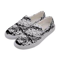 Ink Splatter Texture Women s Canvas Slip Ons