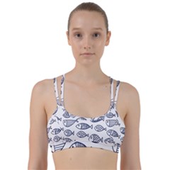 Love Fish Seaworld Swim Blue Sea Water Cartoons Line Them Up Sports Bra