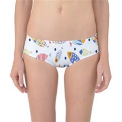 Love Fish Seaworld Swim Blue White Sea Water Cartoons Rainbow Classic Bikini Bottoms