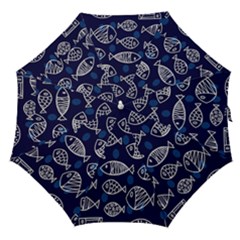 Love Fish Seaworld Swim Blue White Sea Water Cartoons Straight Umbrellas by Mariart