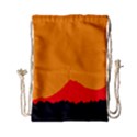 Mountains Natural Orange Red Black Drawstring Bag (Small) View2