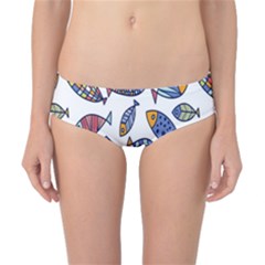 Love Fish Seaworld Swim Rainbow Cartoons Classic Bikini Bottoms by Mariart