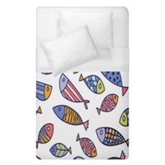 Love Fish Seaworld Swim Rainbow Cartoons Duvet Cover (single Size)