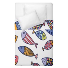 Love Fish Seaworld Swim Rainbow Cartoons Duvet Cover Double Side (single Size) by Mariart