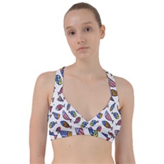 Love Fish Seaworld Swim Rainbow Cartoons Sweetheart Sports Bra