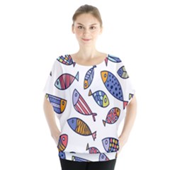 Love Fish Seaworld Swim Rainbow Cartoons Blouse