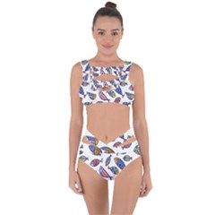 Love Fish Seaworld Swim Rainbow Cartoons Bandaged Up Bikini Set 