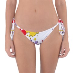 Paint Splash Rainbow Star Reversible Bikini Bottom