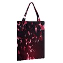 Lying Red Triangle Particles Dark Motion Classic Tote Bag View2