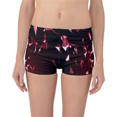 Lying Red Triangle Particles Dark Motion Reversible Boyleg Bikini Bottoms