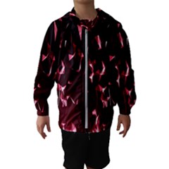 Lying Red Triangle Particles Dark Motion Hooded Wind Breaker (kids) by Mariart