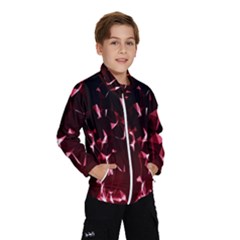 Lying Red Triangle Particles Dark Motion Wind Breaker (kids) by Mariart