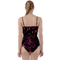 Lying Red Triangle Particles Dark Motion Sweetheart Tankini Set View2