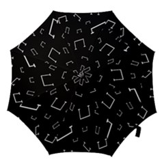 Pit White Black Sign Pattern Hook Handle Umbrellas (medium)