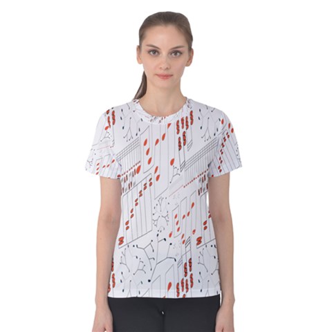 Musical Scales Note Women s Cotton Tee by Mariart