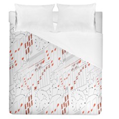 Musical Scales Note Duvet Cover (queen Size) by Mariart